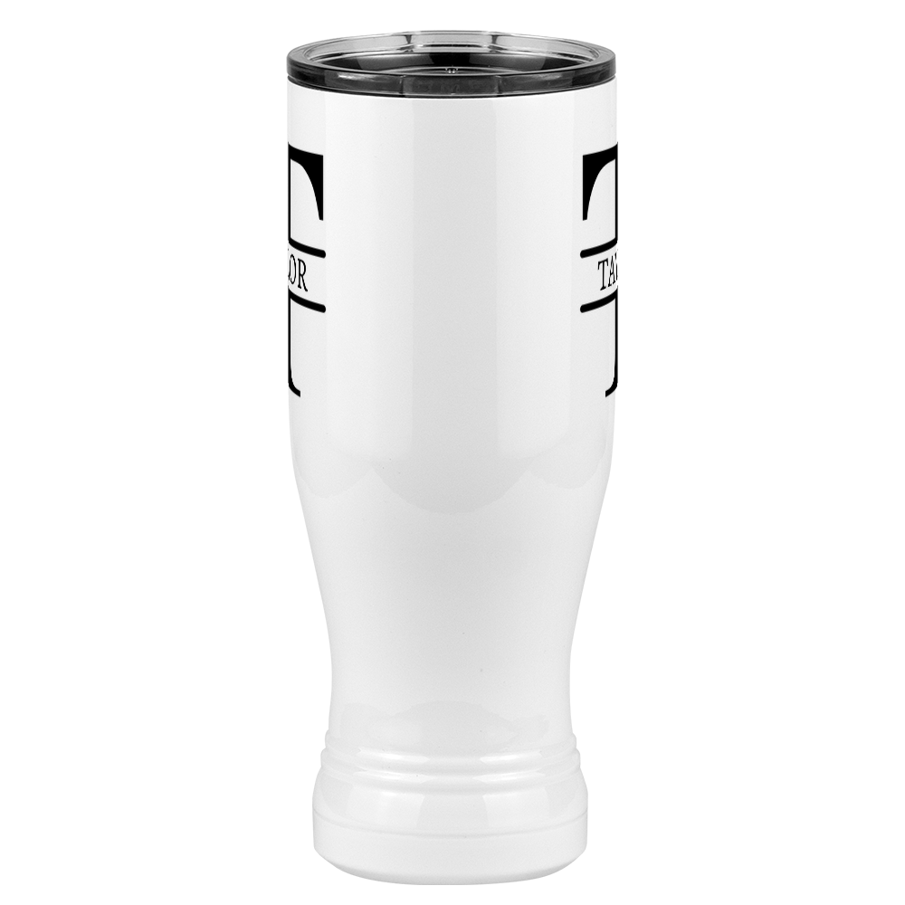 Personalized Name & Initial Pilsner Tumbler (20 oz) - Front View