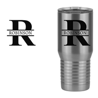 Thumbnail for Personalized Name & Initial Tall Travel Tumbler (20 oz) - Design View