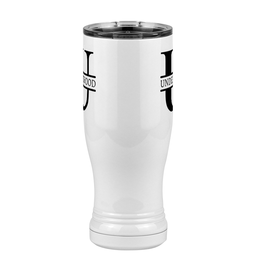 Personalized Name & Initial Pilsner Tumbler (14 oz) - Front View