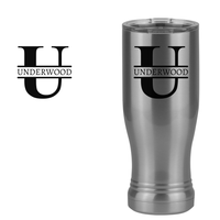 Thumbnail for Personalized Name & Initial Pilsner Tumbler (14 oz) - Design View