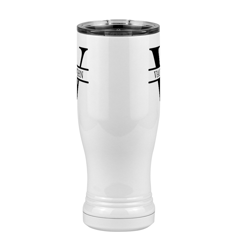 Personalized Name & Initial Pilsner Tumbler (14 oz) - Front View