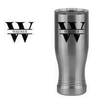 Thumbnail for Personalized Name & Initial Pilsner Tumbler (14 oz) - Design View