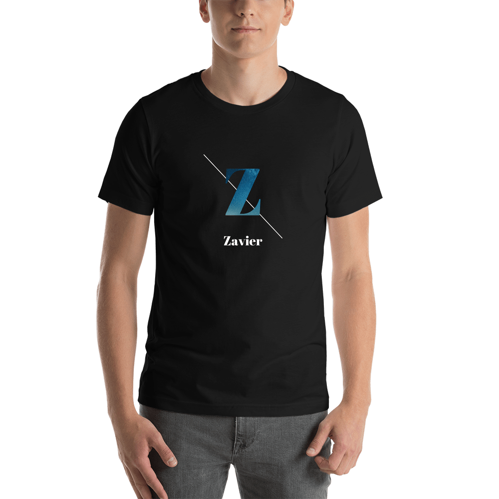 Personalized Night Sky T-Shirt - Black - Shirt View