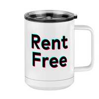 Thumbnail for Rent Free Coffee Mug Tumbler with Handle (15 oz) - TikTok Trends - Right View