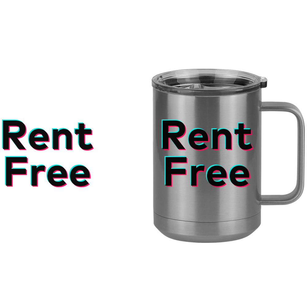 Rent Free Coffee Mug Tumbler with Handle (15 oz) - TikTok Trends - Design View