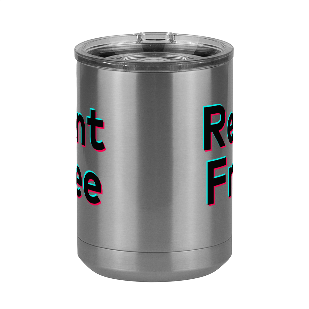 Rent Free Coffee Mug Tumbler with Handle (15 oz) - TikTok Trends - Front View