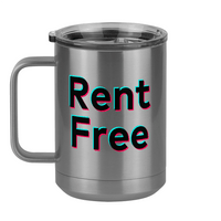 Thumbnail for Rent Free Coffee Mug Tumbler with Handle (15 oz) - TikTok Trends - Left View