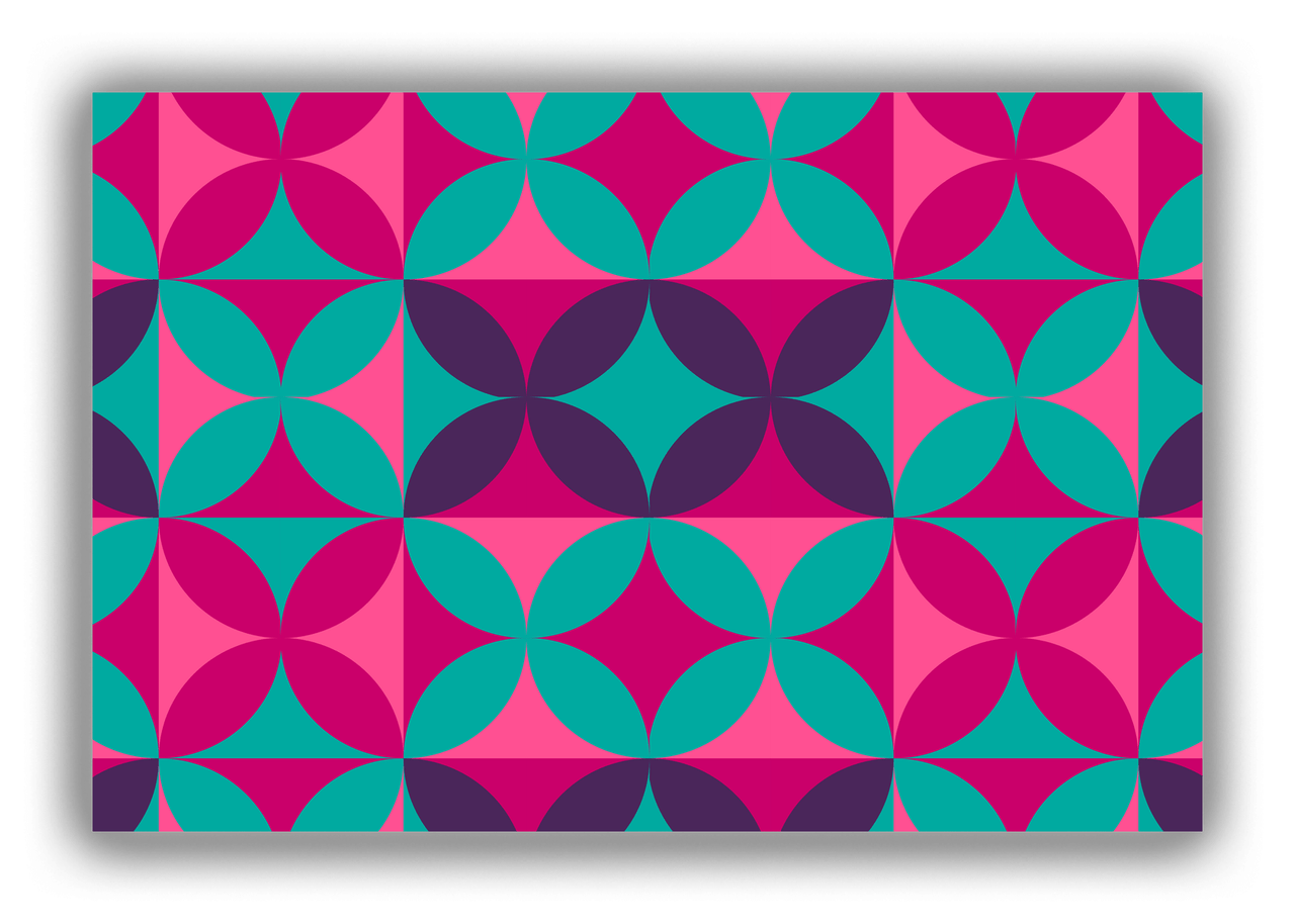 Retro Circles Canvas Wrap & Photo Print - Front View