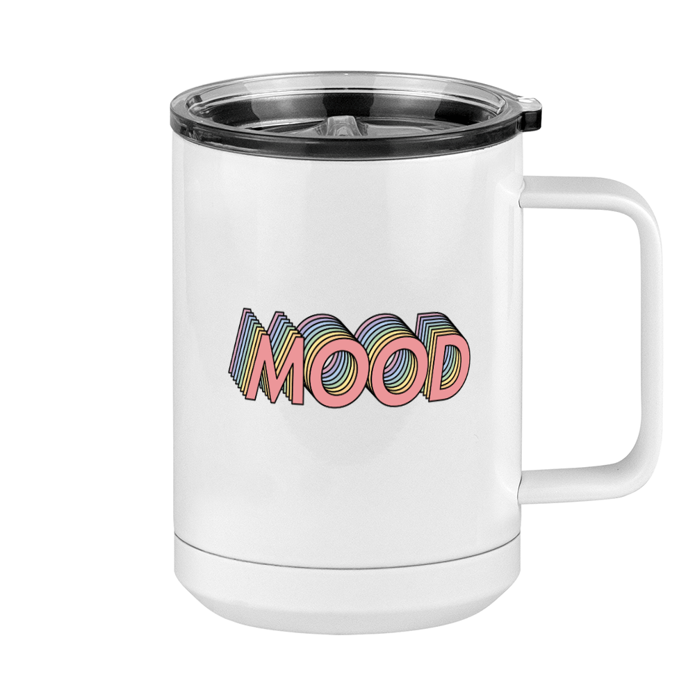 Personalized Retro Coffee Mug Tumbler with Handle (15 oz) - Right View