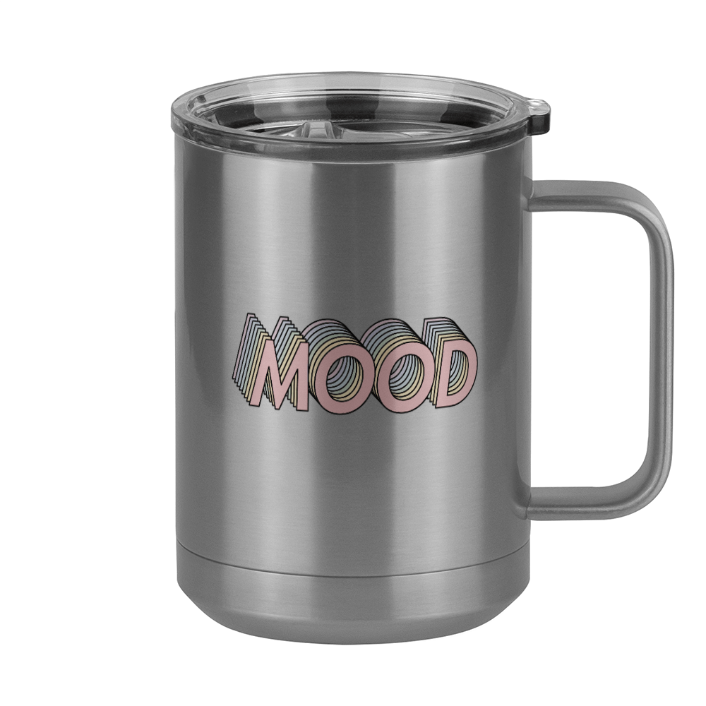 Personalized Retro Coffee Mug Tumbler with Handle (15 oz) - Right View