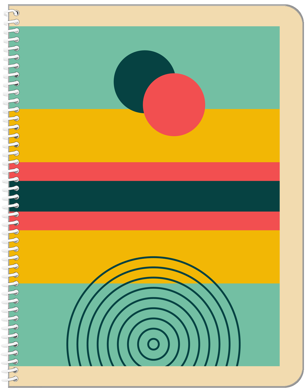 Retro Dots Notebook - Front View