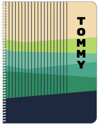 Thumbnail for Personalized Retro Notebook - X - Front View