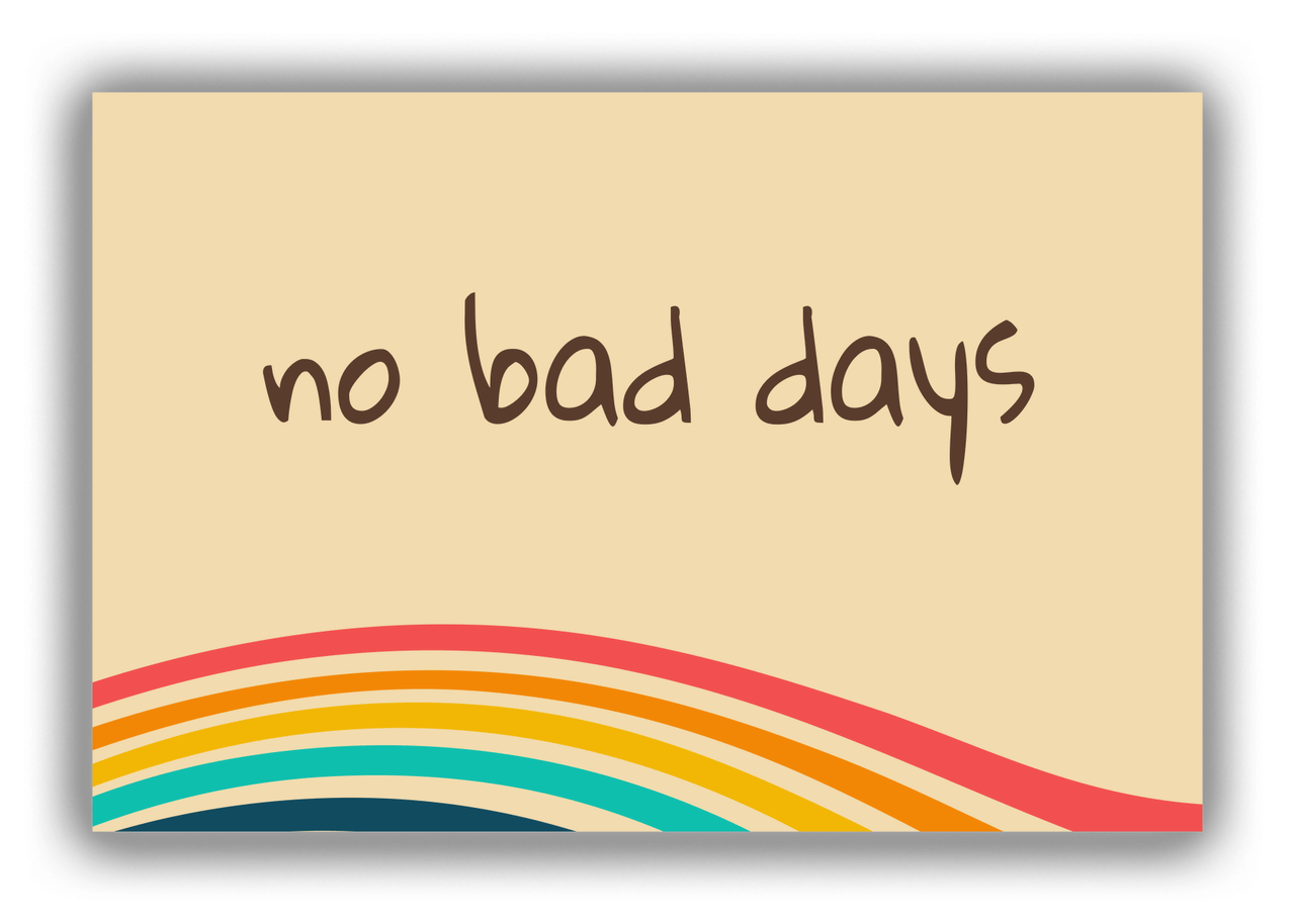 Retro No Bad Days Canvas Wrap & Photo Print - Front View