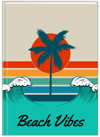 Thumbnail for Personalized Retro Ocean Wave Journal - Front View