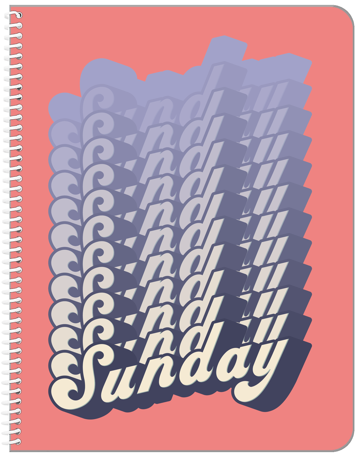 Retro Sunday Notebook - Front View