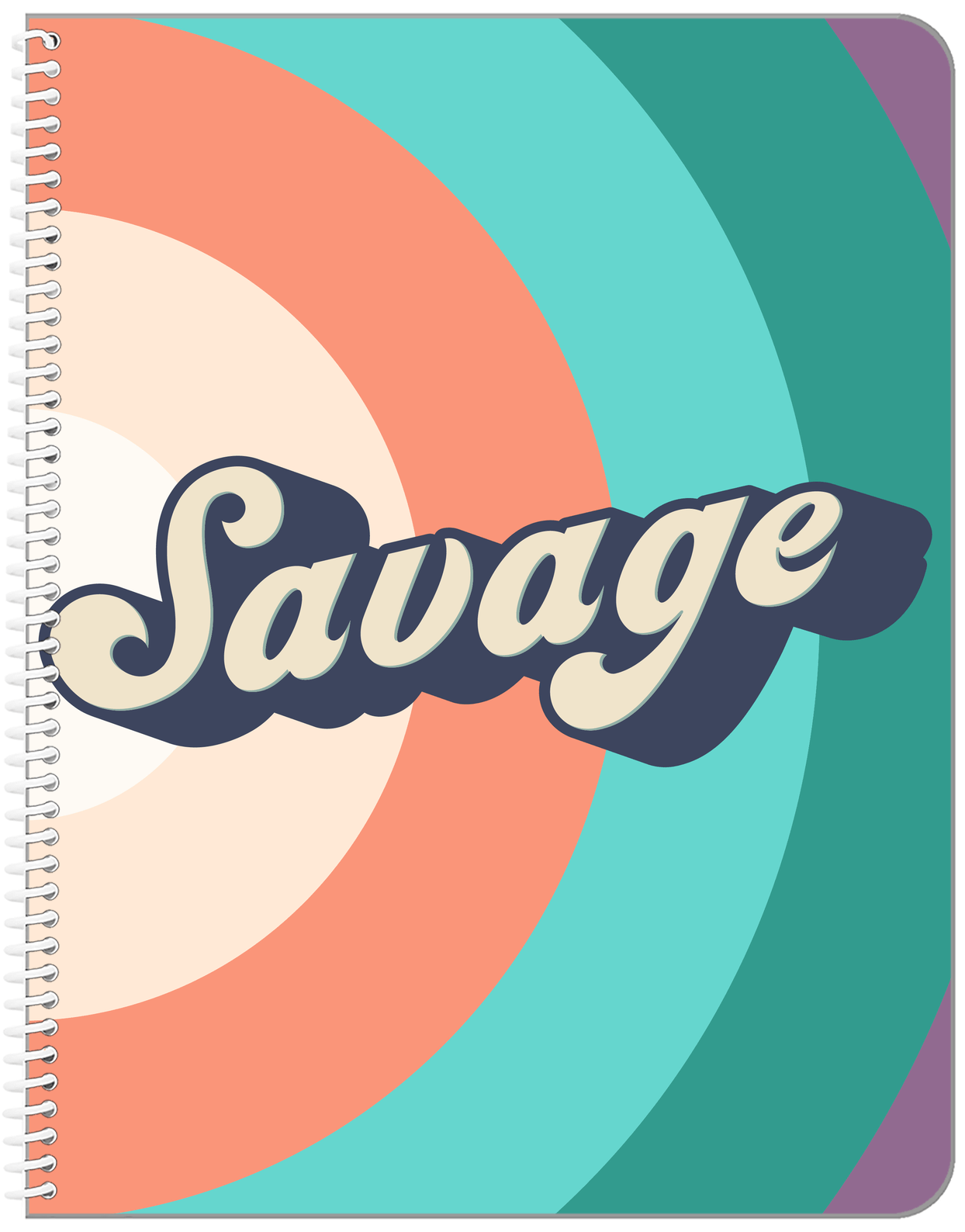 Retro Savage Notebook - Front View