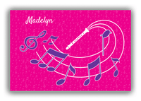 Thumbnail for Personalized School Band Canvas Wrap & Photo Print XXXI - Pink Background - Recorder - Front View