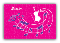 Thumbnail for Personalized School Band Canvas Wrap & Photo Print XXXI - Pink Background - Cello - Front View