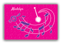 Thumbnail for Personalized School Band Canvas Wrap & Photo Print XXXI - Pink Background - Banjo - Front View