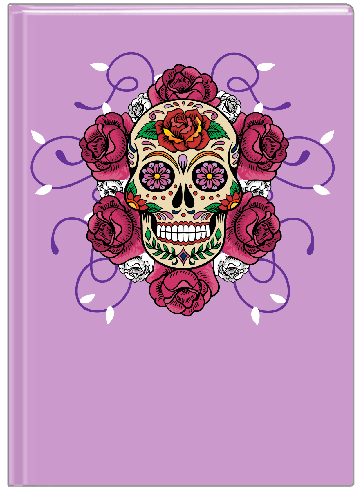 Sugar Skulls Journal - Purple Background - Front View