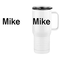 Thumbnail for Personalized Travel Coffee Mug Tumbler with Handle (20 oz) - Design View