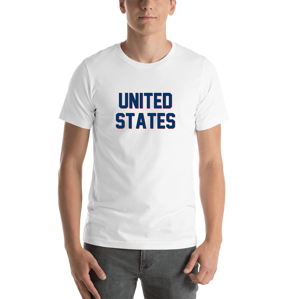 Personalized United States T-Shirt - White - Shirt View