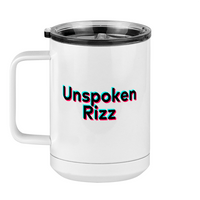 Thumbnail for Unspoken Rizz Coffee Mug Tumbler with Handle (15 oz) - TikTok Trends - Left View