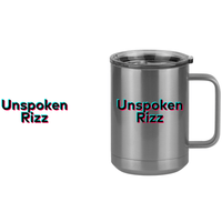 Thumbnail for Unspoken Rizz Coffee Mug Tumbler with Handle (15 oz) - TikTok Trends - Design View