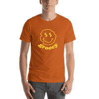 Thumbnail for Personalized Wonky Smiley Face T-Shirt - Autumn - Shirt View